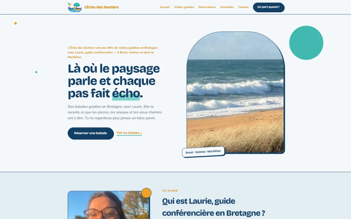 Aperçu du site L'Écho des Sentiers