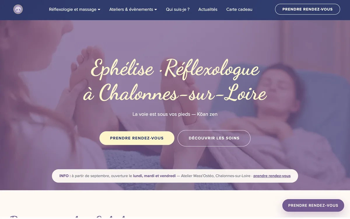 Aperçu du site Ephélise