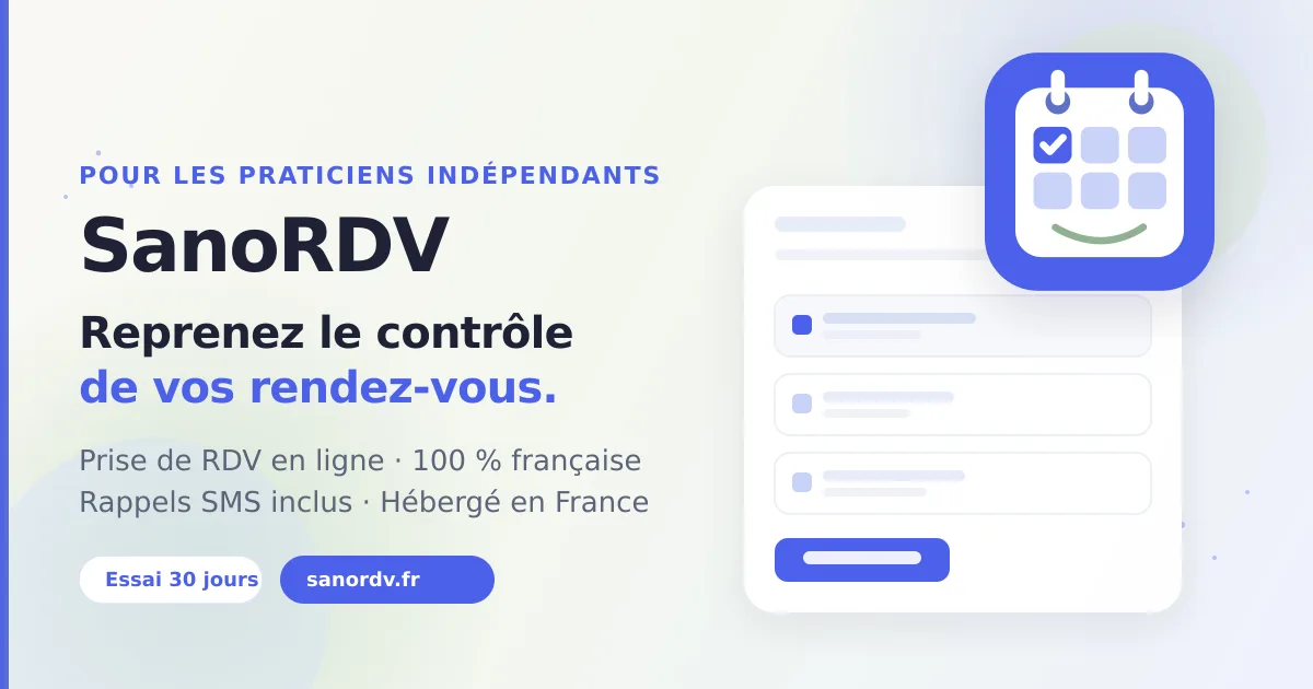 Aperçu du site SanoRDV